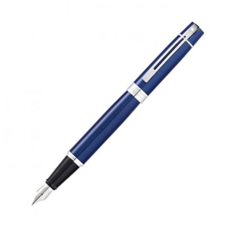 Pióro wieczne Sheaffer 300 Chromowany Niebieski + tłoczek